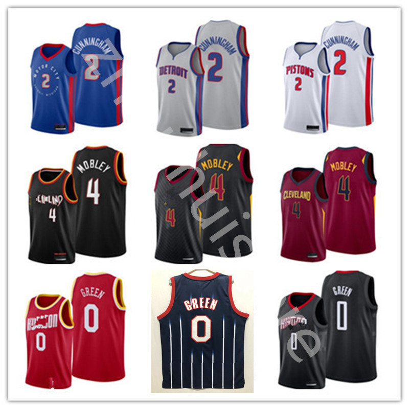 

2021/22 High quality Mens 75th Cade 2 Cunningham Evan 4 Mobley basketball jerseys Jalen 0 Green Stitched embroidery city Nba's Jerseys, Pt 2021 new