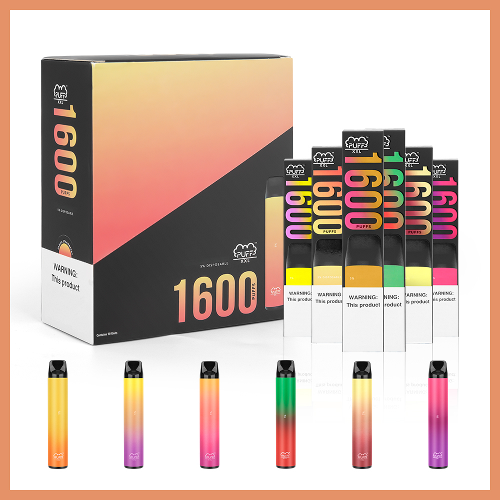 

Stock In US! Puff XXL 1600 Puffs Disposable Vape Pen Cigarettes 1000mAh 6.5ml E-Liquid 20+ Colors Wholesale Bar Plus DHL Pods Cartridges Vaporizers Device