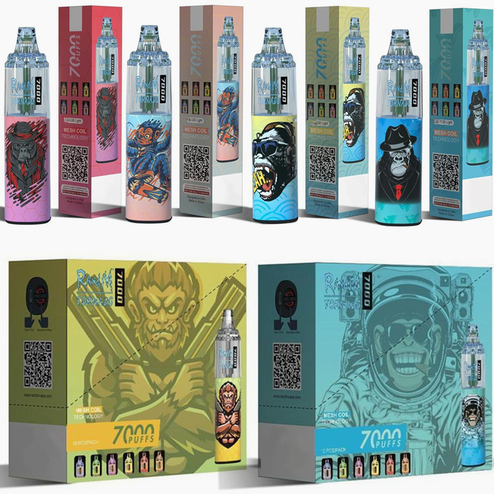 

RandM Tornado 7000 puff E Cigarette Max Pro Disposable Vape Pen Puffs Electronic Cigarette Dazzle King Bar