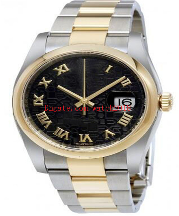 

Luxury Men's Watches Calendar 36mm 116200 126200 Romen Numbeals Silver Stainless Steel Bracelet Mechanical Automatic Fashion Wristwatches, Slivery;brown