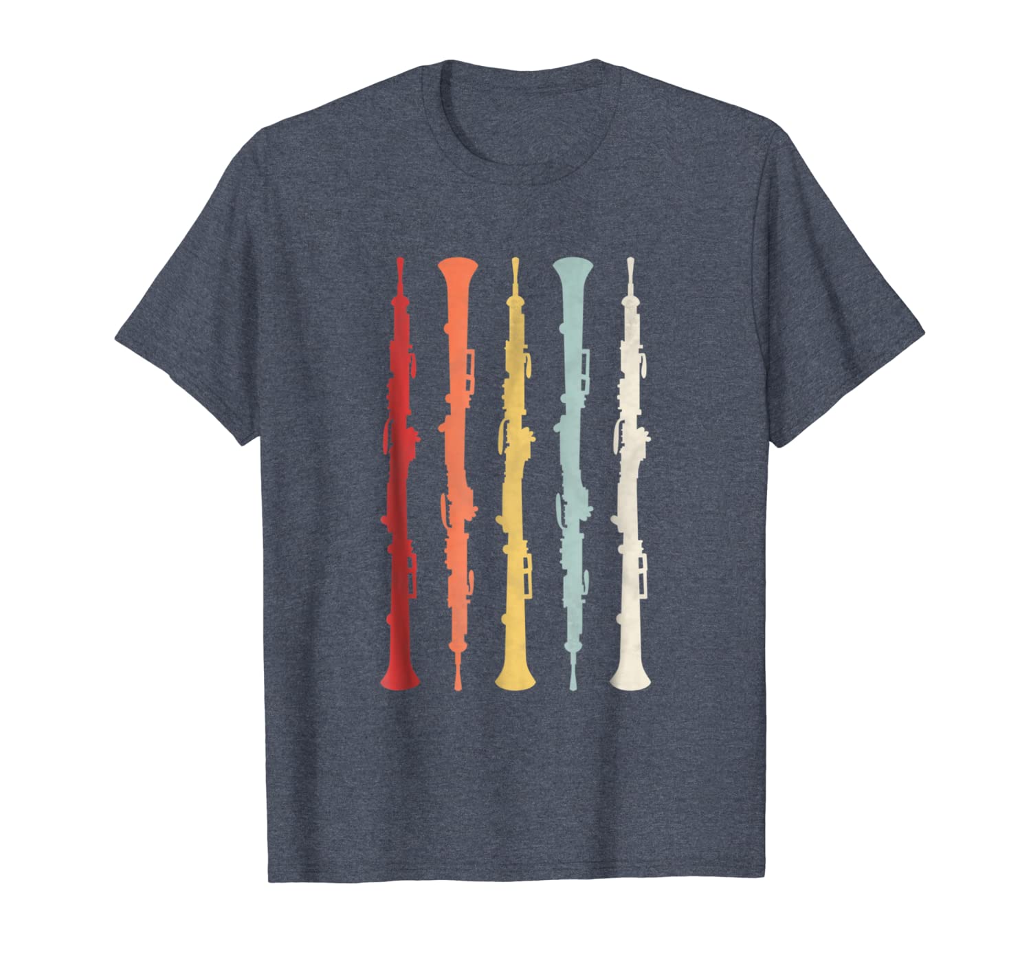 

Vintage Retro 70s Oboe Shirt For Oboist Oboe Players, White;black