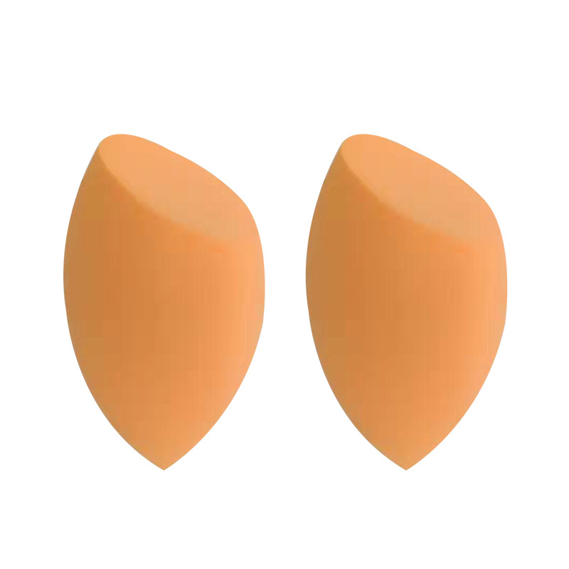 

Real RT Miracle Complexion Makeup Sponges Orange Non-latex Curved Sponged Egg Puff With Code No Box For Face Foundation Powder Cosmetics Beauty Sponge Tool