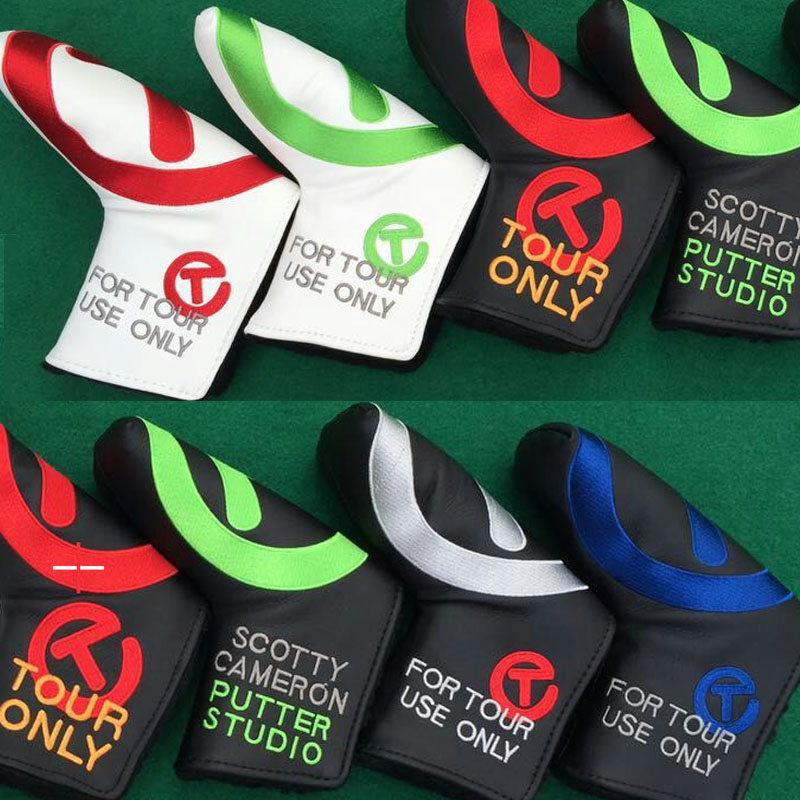 

Tit list PU Leather Embroidery Golf Club Headcover Blade Putter Head Covers for cotty Cameron Big T