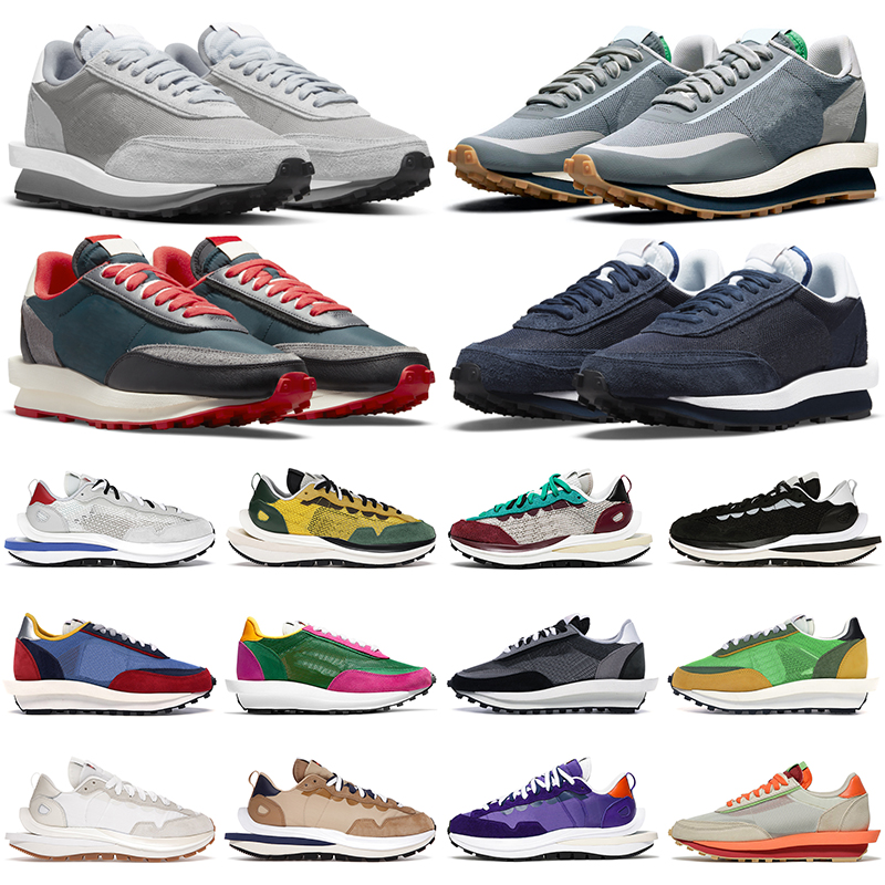 

High Quality Running Shoes Ldv Waffle Vaporwaffle Mens Pegasus Fragment Ldwaffle Dark Iris Sesame Noir Sail Pure Men Women Trainers Sneakers, Vaporwaffle white gum
