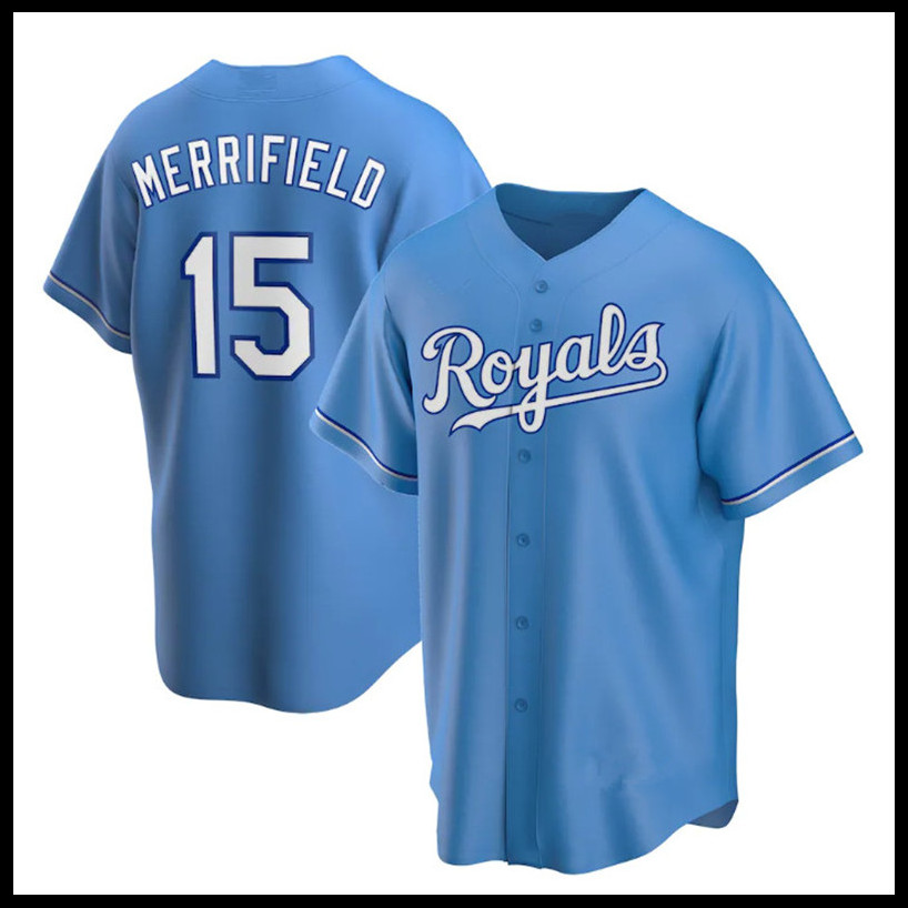 

15 Whit Merrifield jersey Custom Kansas Andrew Benintendi Salvador Perez George Brett Jackie Robinson Lorenzo Cain Alex Gordon City Baseball Jerseys 2021, 2021 {huangjia}