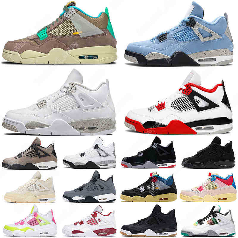 

7-13 wholesale 4s Desert Moss Basketball Shoes For Men Women 4 University Blue #42 Taupe Haze Bred Sail Court Purple Mens Trainers Sport, #15