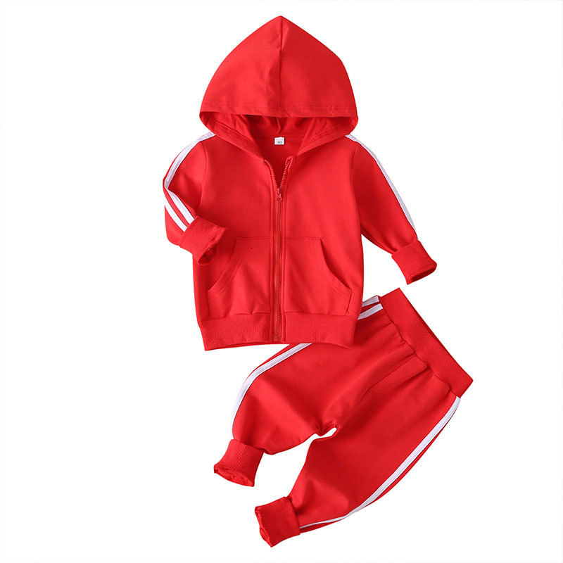 

2021 New Casual Children Boy Tracksuit Spring Kids Long Sleeve Hooded Tops+pants Cotton Girl Clothes Suit 1-5 Years Wofw, Yellow