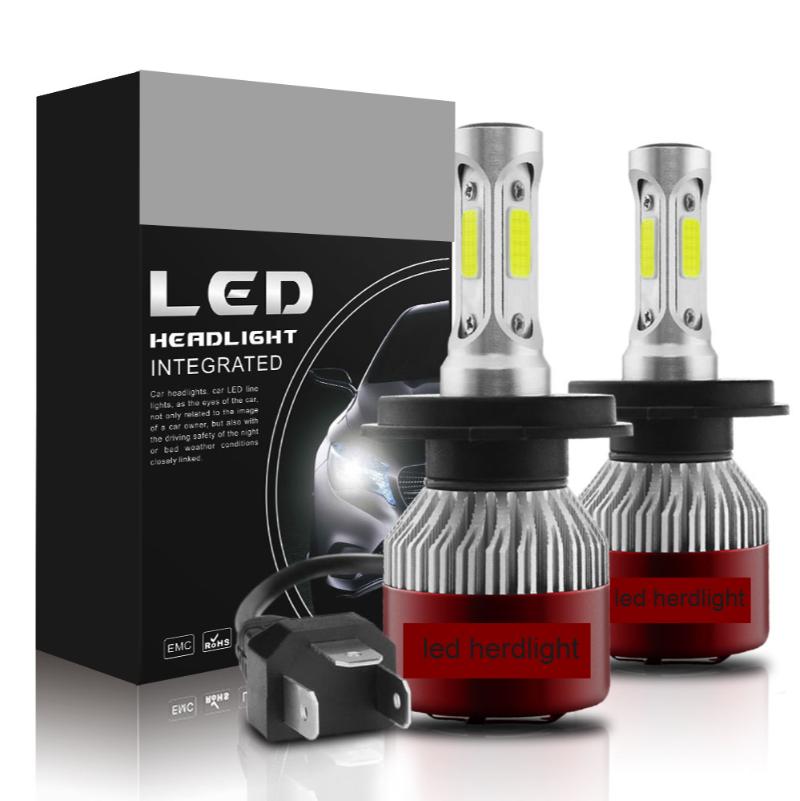 

Car Headlights LED Bulb H4 Auto Headlamp COB Chips Light 144W 14400LM T8-R Super Bright Headlight