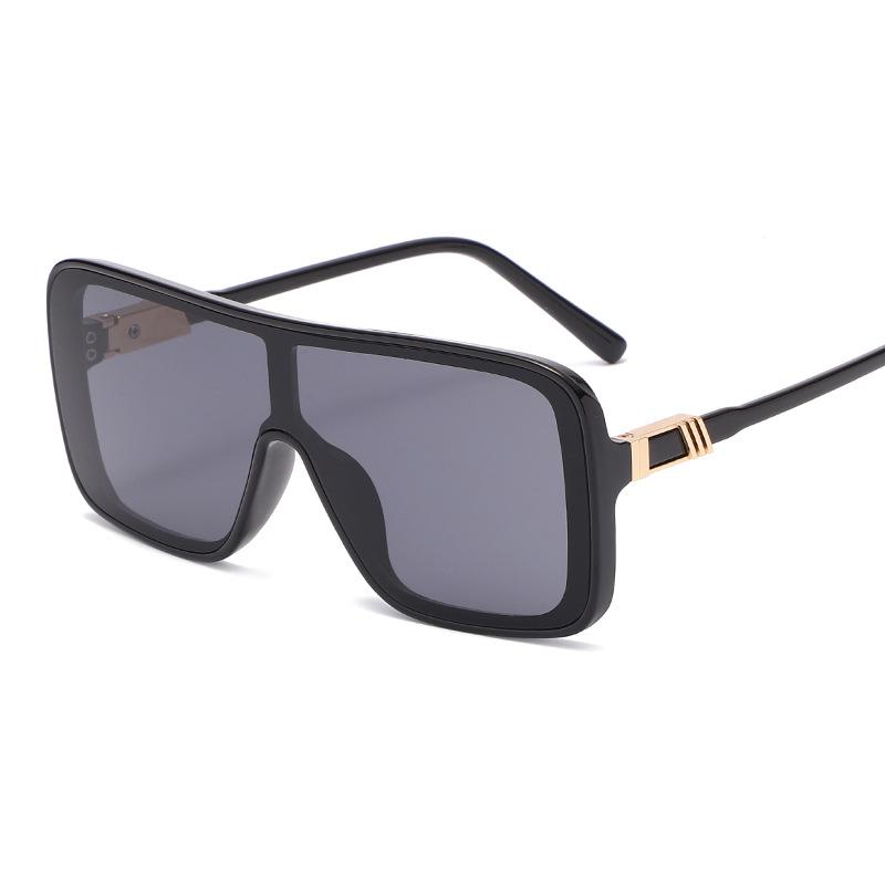 

Sunglasses Trendy Oversized Square Women 2022 Designer Large One Piece Rectangle Tortoiseshell Top Bar 90s Men Sun Glasses Shade