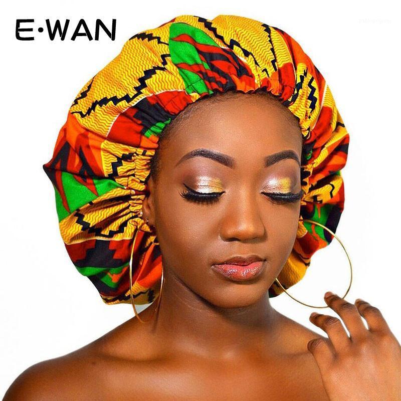 

Berets 2021 Extra Large Satin Lined Beanie Hat Ladies Beauty Print Double Layer Silk Sleep Nightcap Hood Trendy