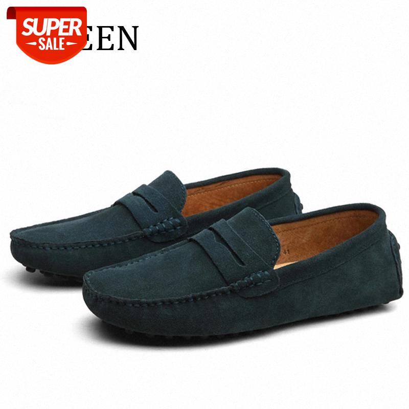 

YWEEN Split Leather Men's Loafers Handmade Men Moccasins Casual Driving Shoes Men Flats big size 38-49 #7W6m