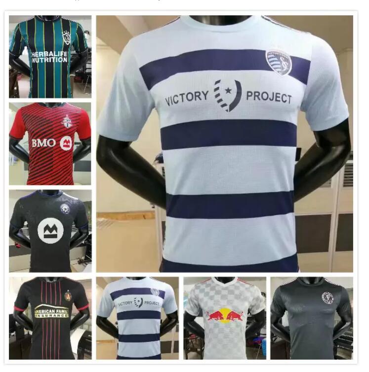 

Player Version 2021 2022 Atlanta soccer jersey Angeles Galaxy LA MLS INTER MIAMI Canberra Montreal Impact Portland toronto football shirts