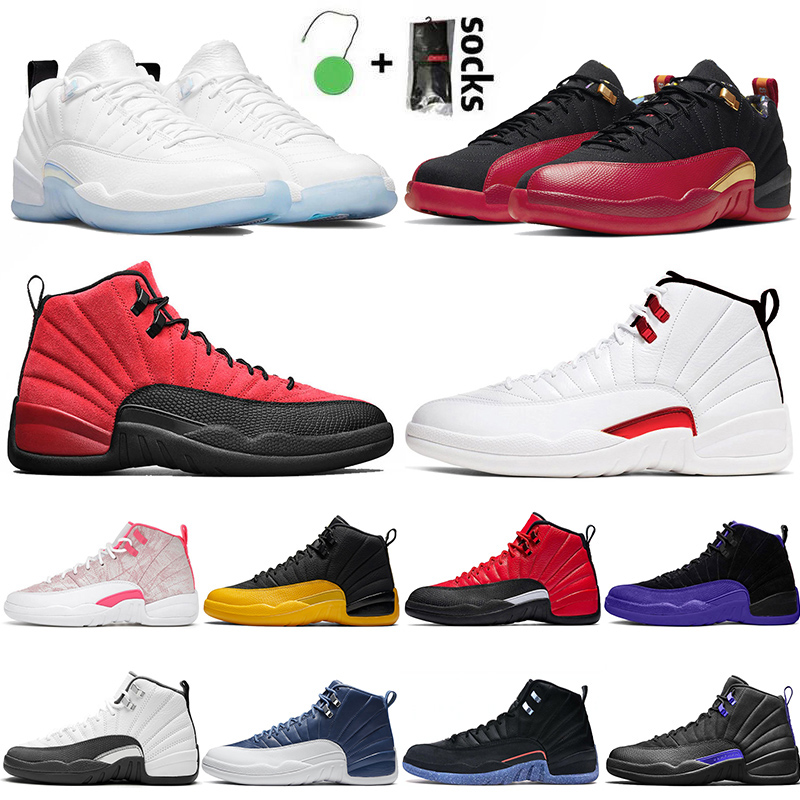 

Twist Mens Womens Low Easter 12s Basketball Shoes 2021 Jumpman 12 Reverse Flu Game Arctic Punch Pink University Gold Utility Stone Blue Sneakers Trainers Size 13, #26 40-47 reptile midnight-black