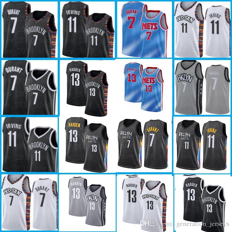 

Brooklyn Nets Jerseys Basketball Kevin James Durant Harden Kyrie Black Irving Biggie Miami Heats Jimmy Dwyane Butler Wade asas as, Black;red