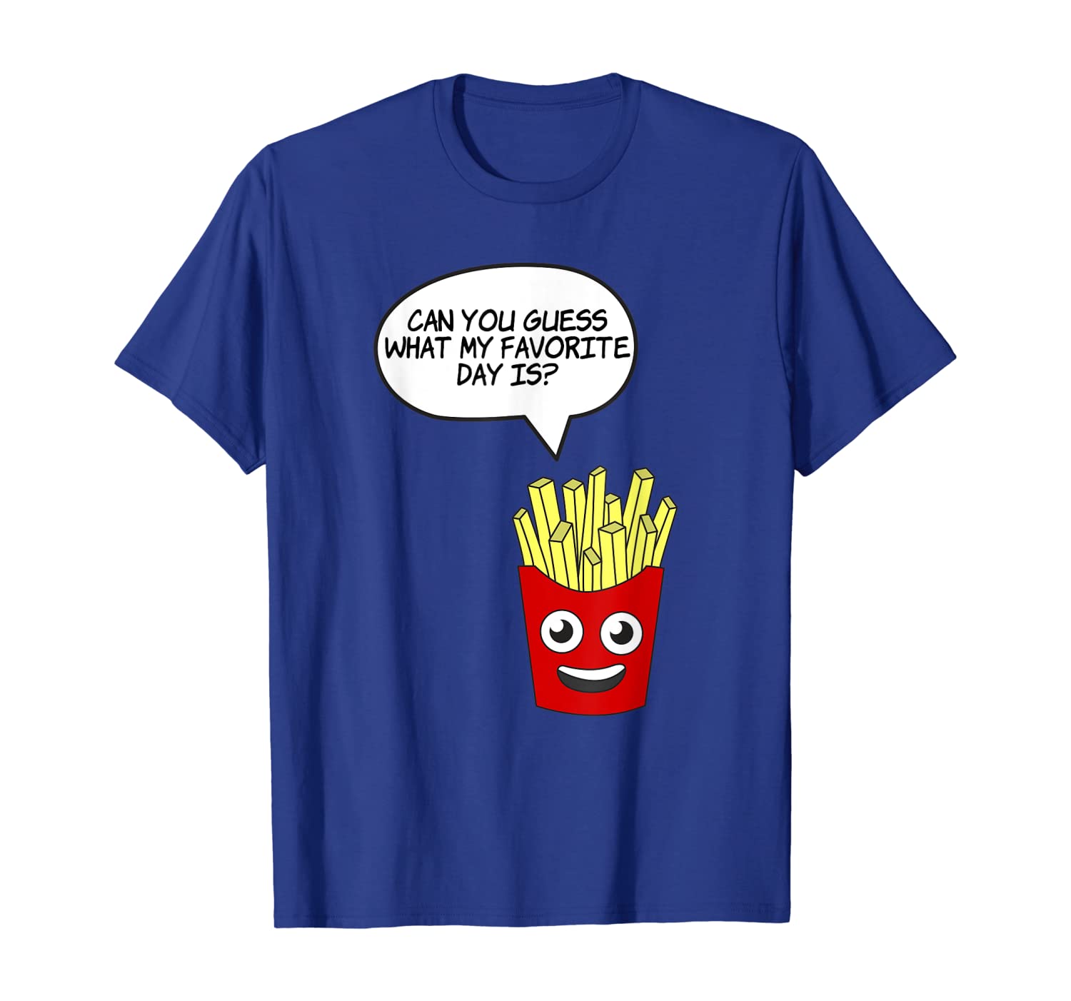 

Fry-Day Humor Funny French Fries Food Fastfood Friday, White;black
