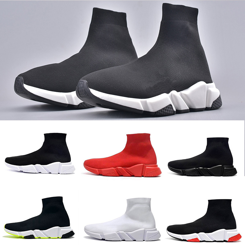 

designer men casual shoes womens 2.0 speed trainer sock boots socks boot speeds shoe runners runner sneakers Knit Women 1.0 Walking triple B, Black