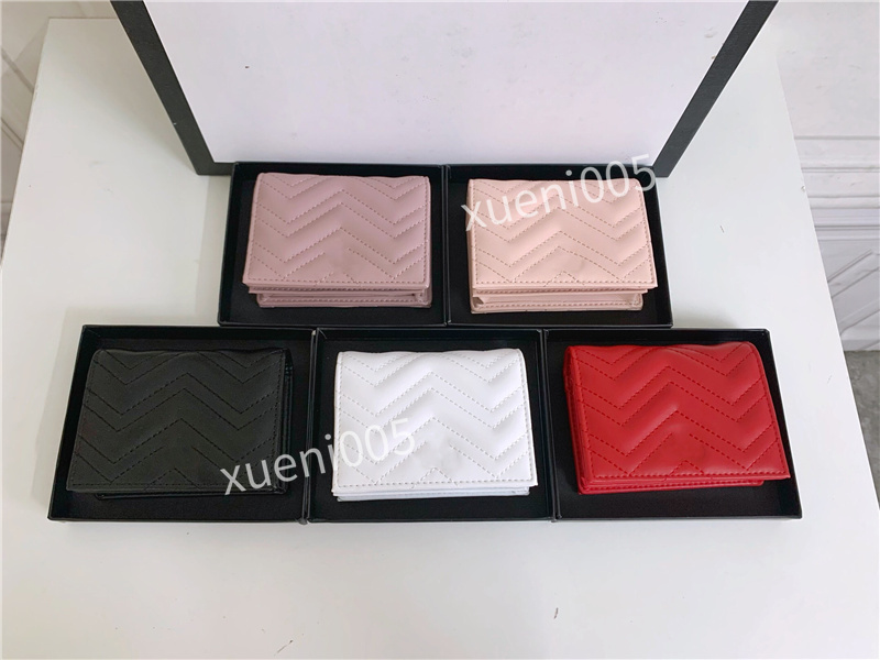 

Marmont short wallet classic fashion women coin purse zipper pouch quilted soft leather wallets main card holder credit card clutch, 01