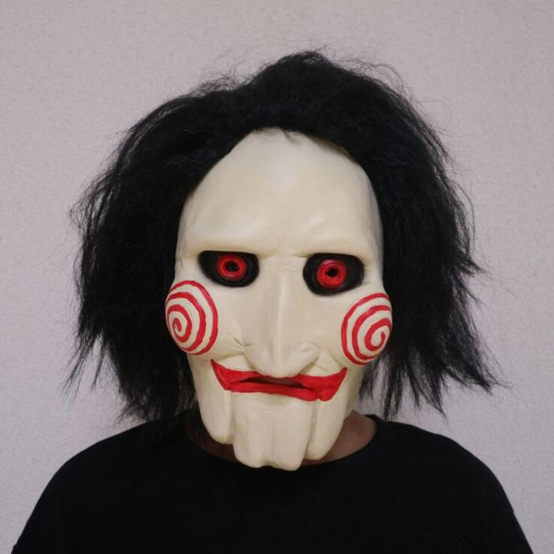 

Other Event & Party Supplies Saw Chainsaw Movie Jigsaw Killer Cosplay Costume Horror Scary Latex Mask Halloween Unisex Prop