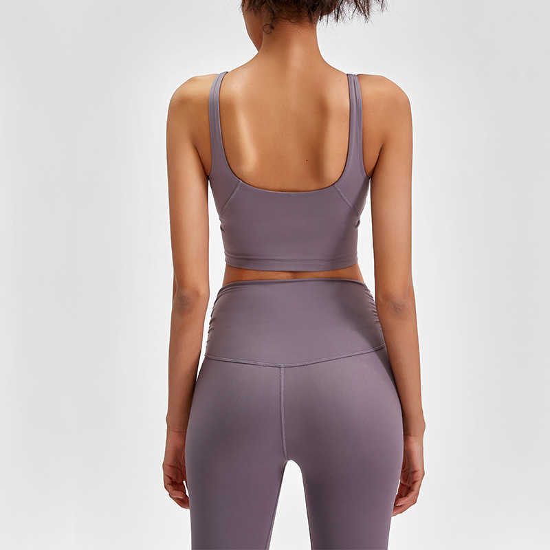 

Tracksuits 2021 Back Underwear Women's Shockproof Running High Strength Yoga Bra Sports Vt, Gray