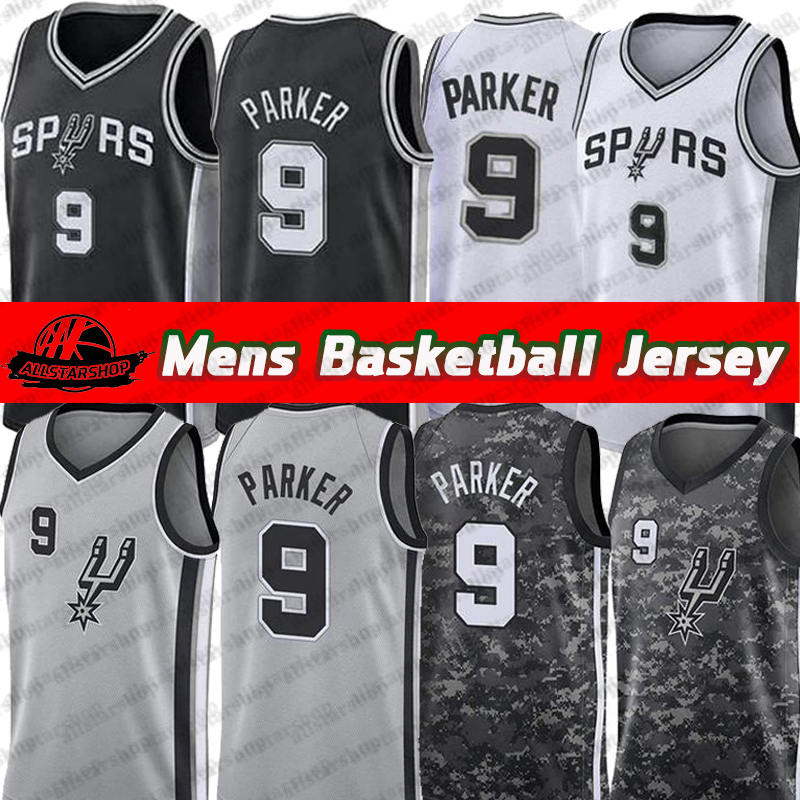 

Basketball Jerseys 2021 Mens Tim 21 Duncan Tony 9 Parker Manu 20 Ginobili Basketball Jersey Size S-XXL, Men 1
