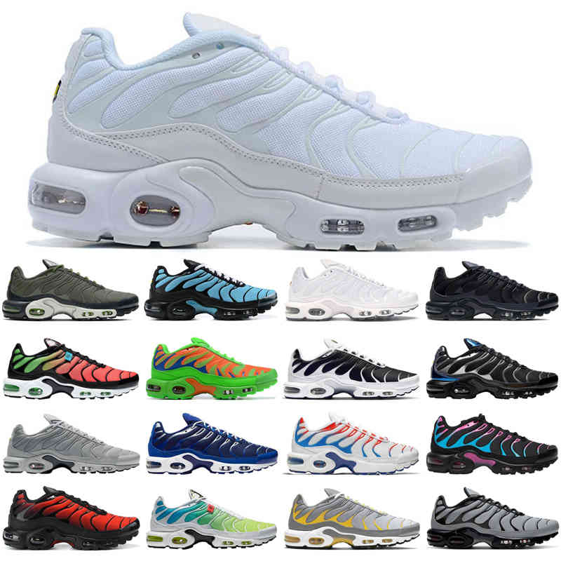 

Promotion tn plus se men running shoes triple black white Crater Psychic Blue Lava mens trainers sports sneakers size 40-46, #1 triple black
