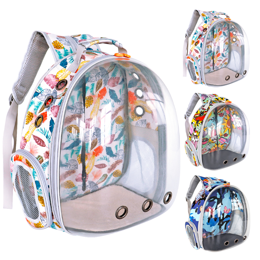 

Transparent Cat Dog Carrier Bag Space Capsue Pet Puppy Cat Backpack Portabe Outdoor Cat Shouder Handbag For Sma Dogs Puppy