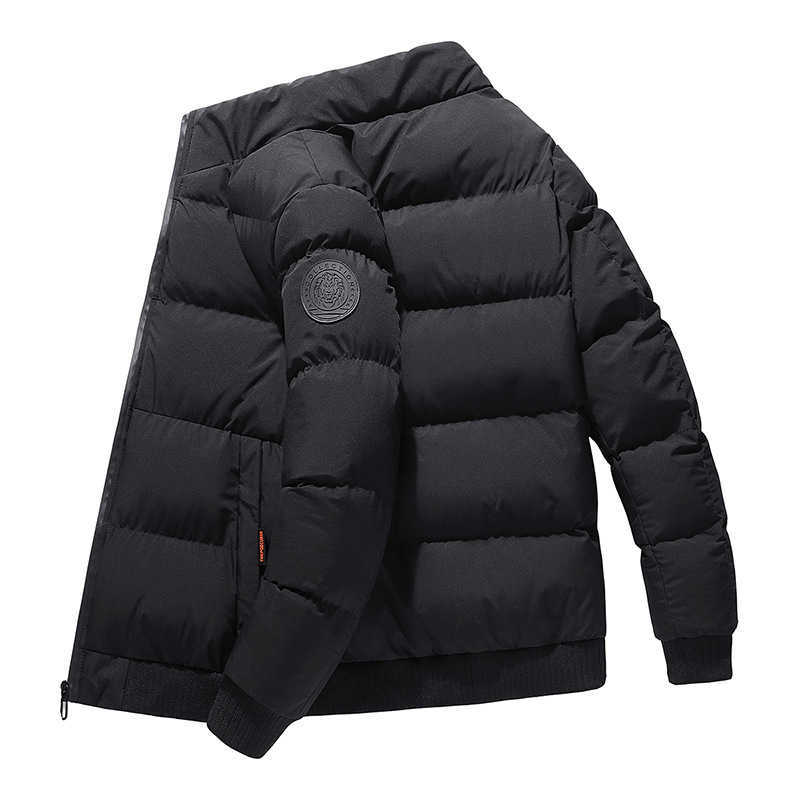 

Men's winter cotton padded jacket 2021 new Korean cotton padded jacket dad trend tide brand thickened warm man, Black