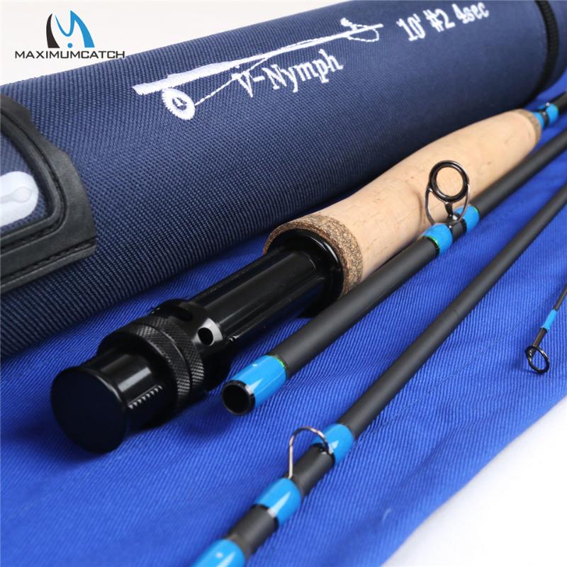 

Boat Fishing Rods Maximumcatch 10ft/11ft 2/3/4wt Nymph Rod IM10 Graphite Carbon Fiber Fast Action 4pcs