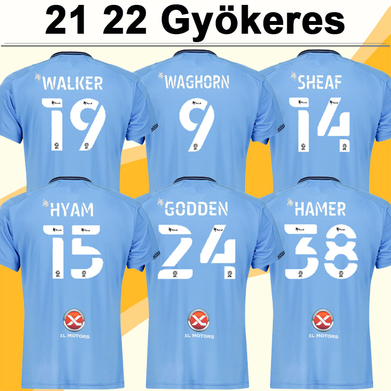 

22 23 KANE GYOKERES Mens Soccer Jerseys WAGHORN O' HARE GYOKERES SHEAF HAMER Home Light Blue Away Football Shirts Short Sleeve Uniforms, Qm9517 22 23 home no patch
