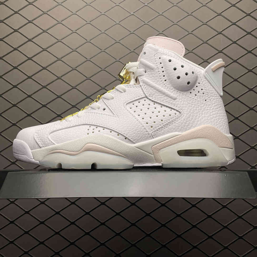 

2021 Jumpman 6 6s Retro Gold Hoops Basketball Shoes Men Women Pink Earrings High Casual Sport Sneaker Valentine's Day Present, Customize