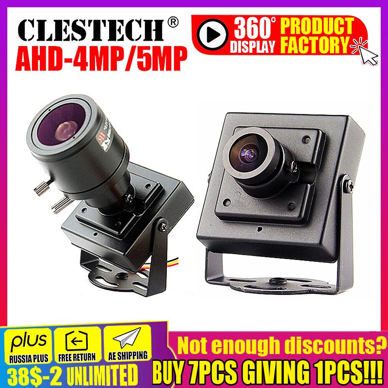 

Cameras Super Small CCTV AHD Mini Camera HD 5MP 4MP 3MP 1080P SONY-IMX326 Metal Little Cam FULL Digital Micro Security With Bracket