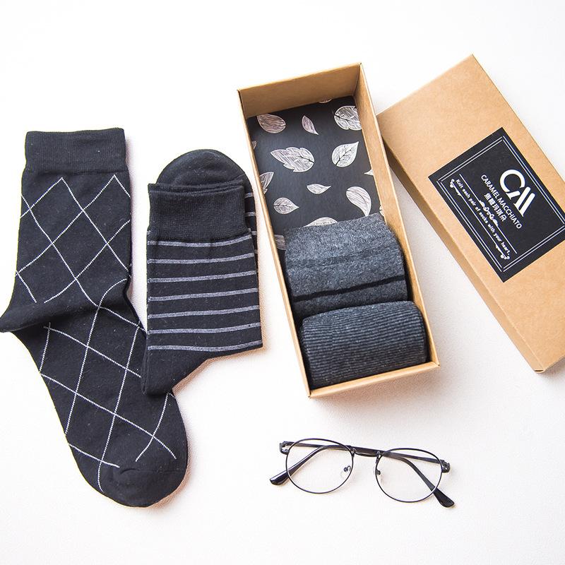 

Men's Socks Socks, Trendy Sports Mid-tube Cotton, Black
