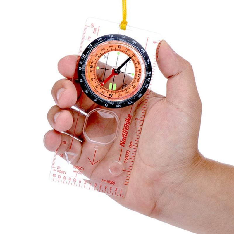

Naturehike Transparent compass Direction Guide Orienteering Scouts Army Survival Camping Outdoor Hot Sale