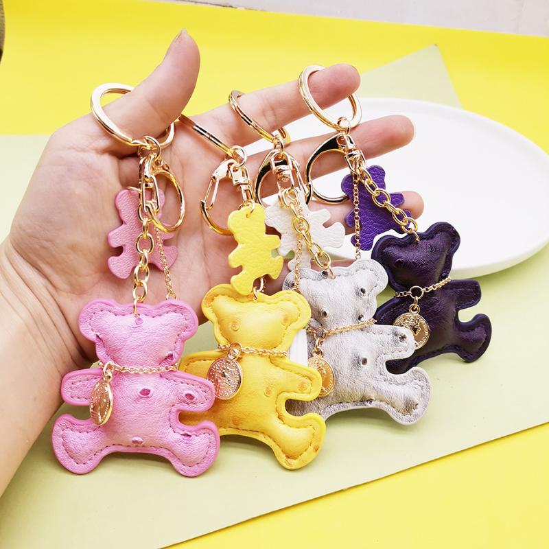 

Keychains Cute Fashion Vintage Animal Bear Bag Charm Keychain Pendant Dog Key Chains Bijoux Jewelry Accessories For
