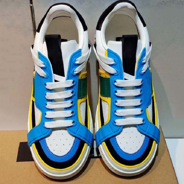 

Fashion Top Quality Designer shoes real leather Handmade Multicolor Gradient Technical sneakers women famous shoe Trainers by 1978 013, #4