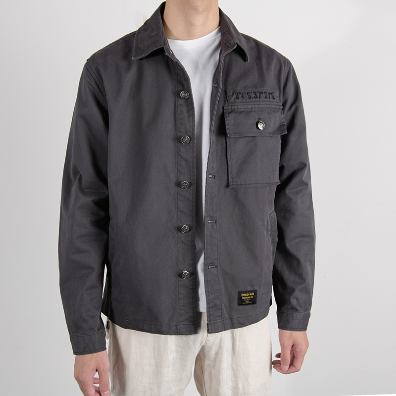 

2021 Pure Cotton New Design Casual for Fashion Solid Jackets Male Cofortable Trendy Jacket Mens Brand Jakets Men Chaqueta Hrkw, Khaki