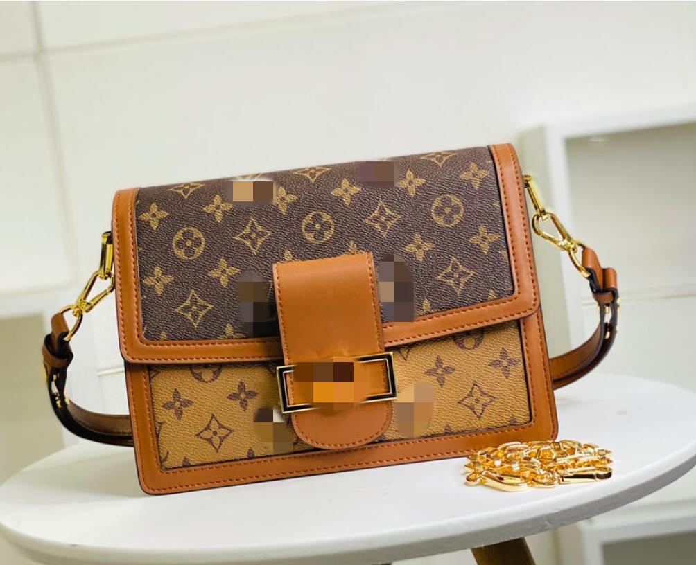 

Luxurys Designers top quality Brand Genuine Leather Messenger Bag Dauphine 25cm Chain Shoulder Crossbody Metis Floral Handbag, Airbag [no bag]