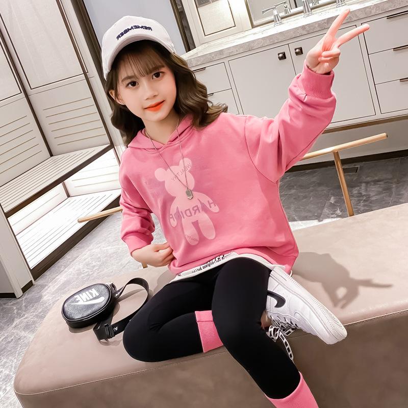 

Children Clothing Set Hoodie Stripe Kids Tracksuit 2021 Spring Girls Costume Kids Sport Suits for Girls Clothes 6 8 10 12 Years