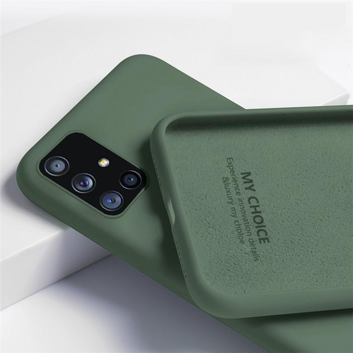 

2021 Liquid Silicone Soft Cases For Samsung A51 A50 S10 Plus S8 S9 S20 FE Note 20 Ultra S10E A71 A70 A21S A31 A41 Coque