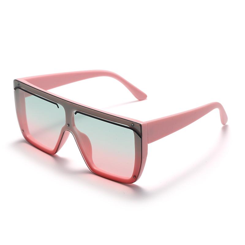 

Sunglasses Oversized Square Women Men Luxury Transparent Colorful Ladies Designer Vintage Flat Top Eyewear UV400