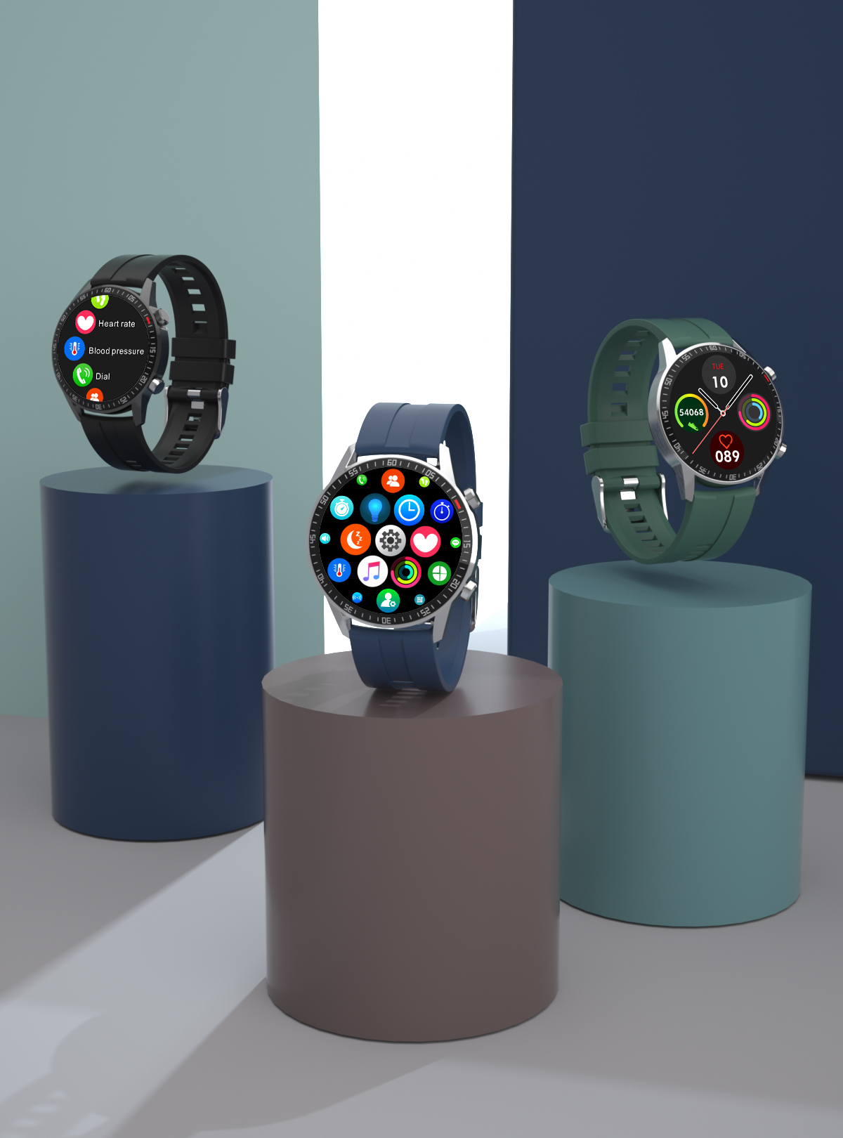 

Q88 Smart Watch 46MM Full Round Screen Sports Watch Heart Rate Monitor Bluetooth Call Sport Fitness Men Smartwatch IWO