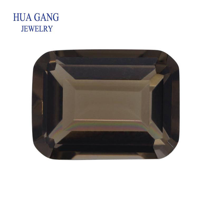 

Other Dark Color Smoky Quartz Natural Loose Gemstone Octangle Shape Parallel Cut Size 4x6mm~10x14mm For DIY Jewelry