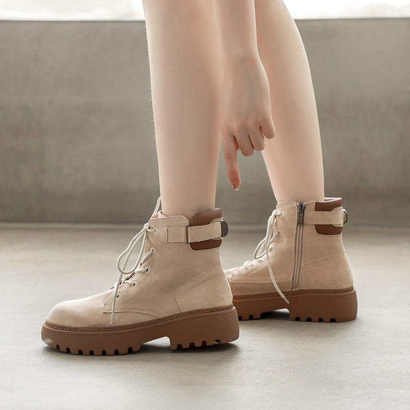 

2021 New All-match Black Autumn Gothic Cosplay High Platform Shoes Lolita Martin Women's Short Boots Tg2d