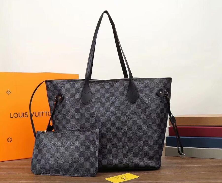 

LOUIS VITTON LV Old Flower Handbag And Wallet For Women Classic Shoulder Bag Evening Bags Wallet Purse V00, Red;black