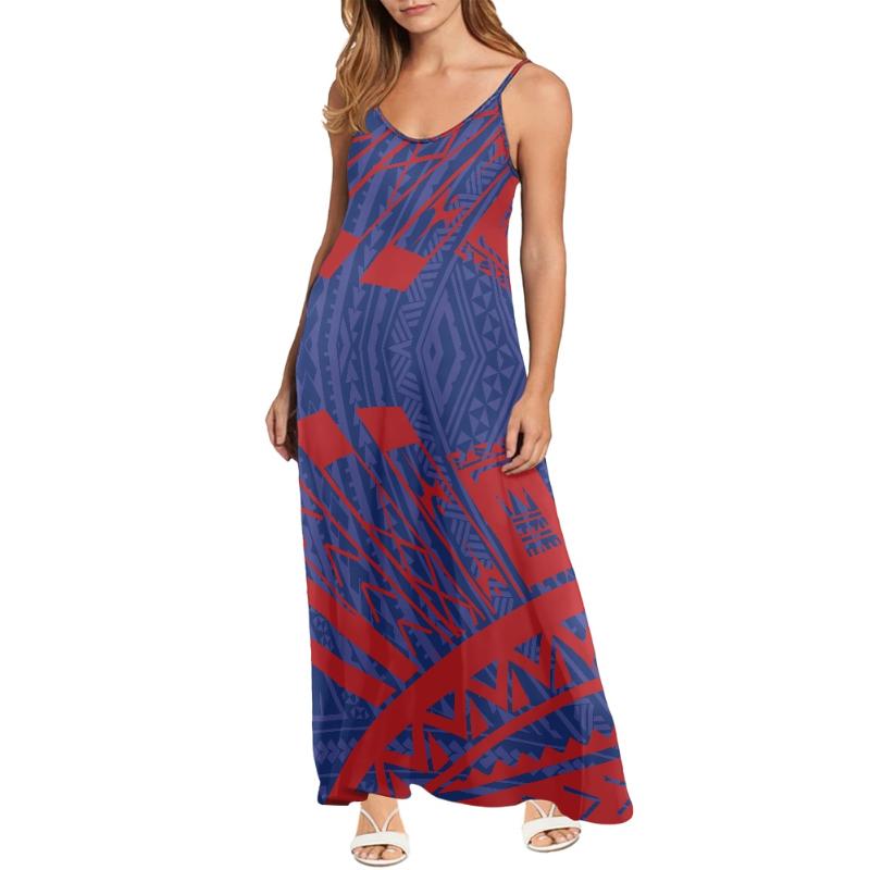 

Casual Dresses Summer Women's Sleeveless Slip Dress Retro Polynesian Traditional Totem Print Sexy Halter For Party 2022, Zsn211101208x6