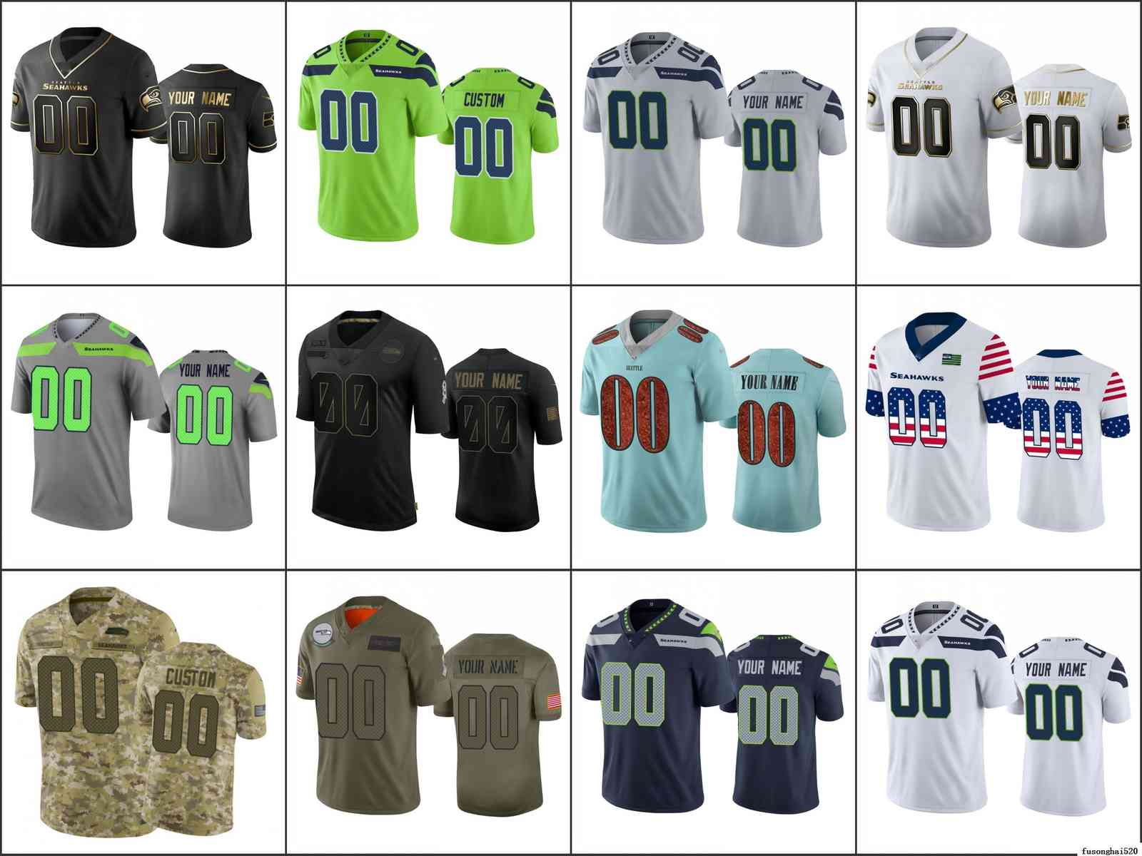 

Custom Men SeattleSeahawksWomen Youth Custom Vapor Untouchable Limited Jersey