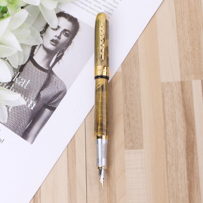 

Jinhao X250 18kgp Fountain Pen Medium Nib Deluxe Gold M5TE Pens