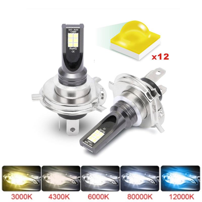 

Car Headlights MINI 2PCS H1 H3 Motorcycle Headlight H4 H7 LED H11 9005 9006 Bulb 3030 SMD 6500K 48W 1600LM Automotivo Auto Fog Light Lamp