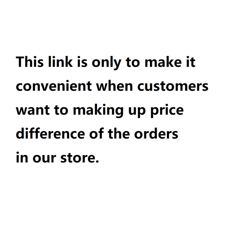 

Price difference making up