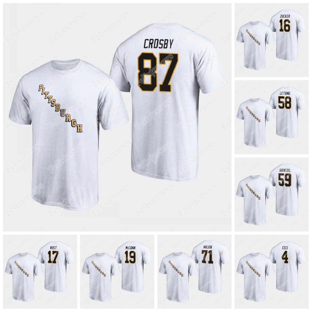 

Pittsburgh Penguins 2021 Reverse Retro T-Shirt Sidney Crosby Kris Letang Evgeni Malkin Jake Guentzel Jared McCann Jason Zucker Bryan Rust, Black;red
